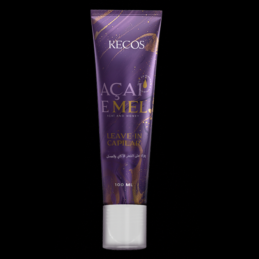 KECOS Brazilian Leave-in Heat Protection - Açaí & Honey, Repairs, Hydrates & Anti-Frizz (100ml)
